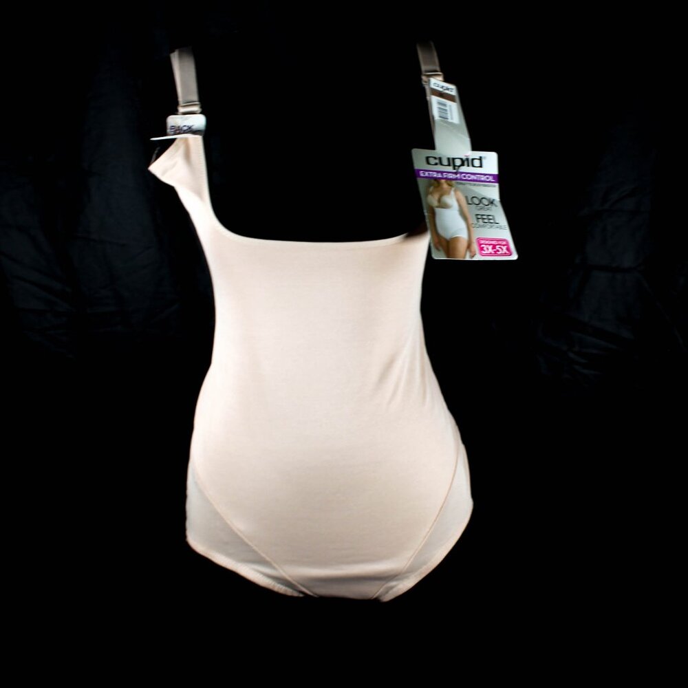 Cupid Shapewear Extra Firm Control Plus Size 3XL Nude Torsette Body Briefer
